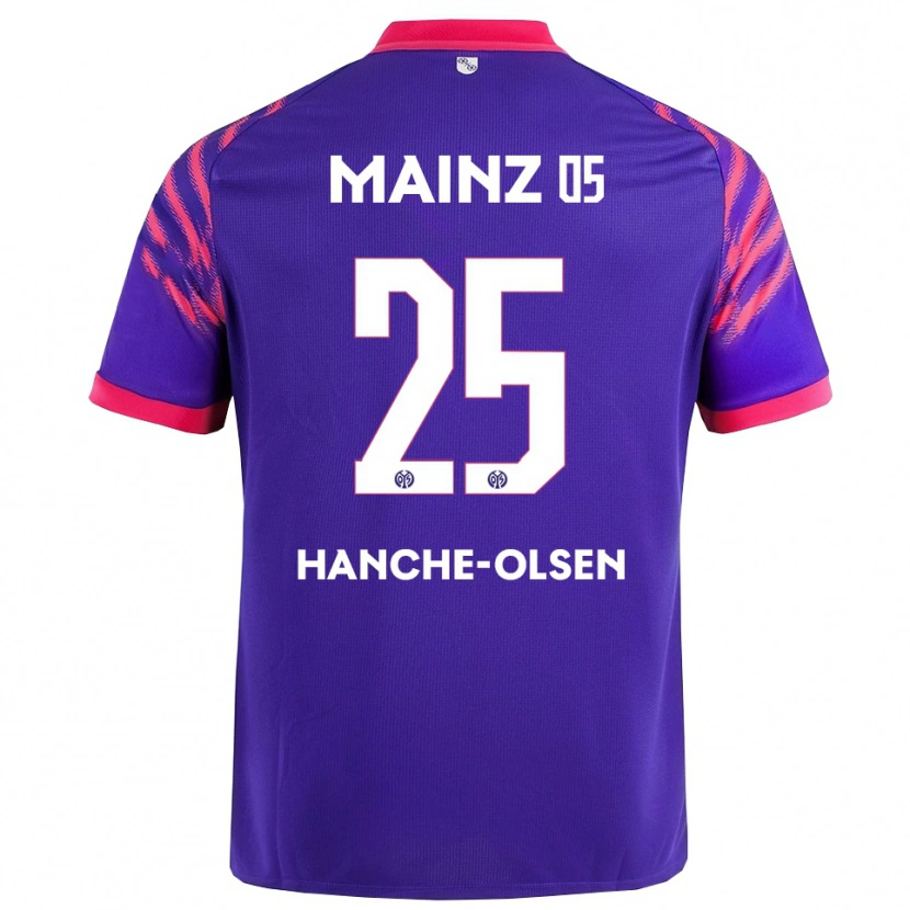 Danxen Kid Andreas Hanche-Olsen #25 Navy Pink Away Jersey 2025/26 T-Shirt
