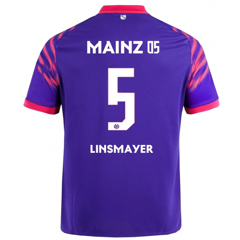 Danxen Kid Denis Linsmayer #5 Navy Pink Away Jersey 2025/26 T-Shirt