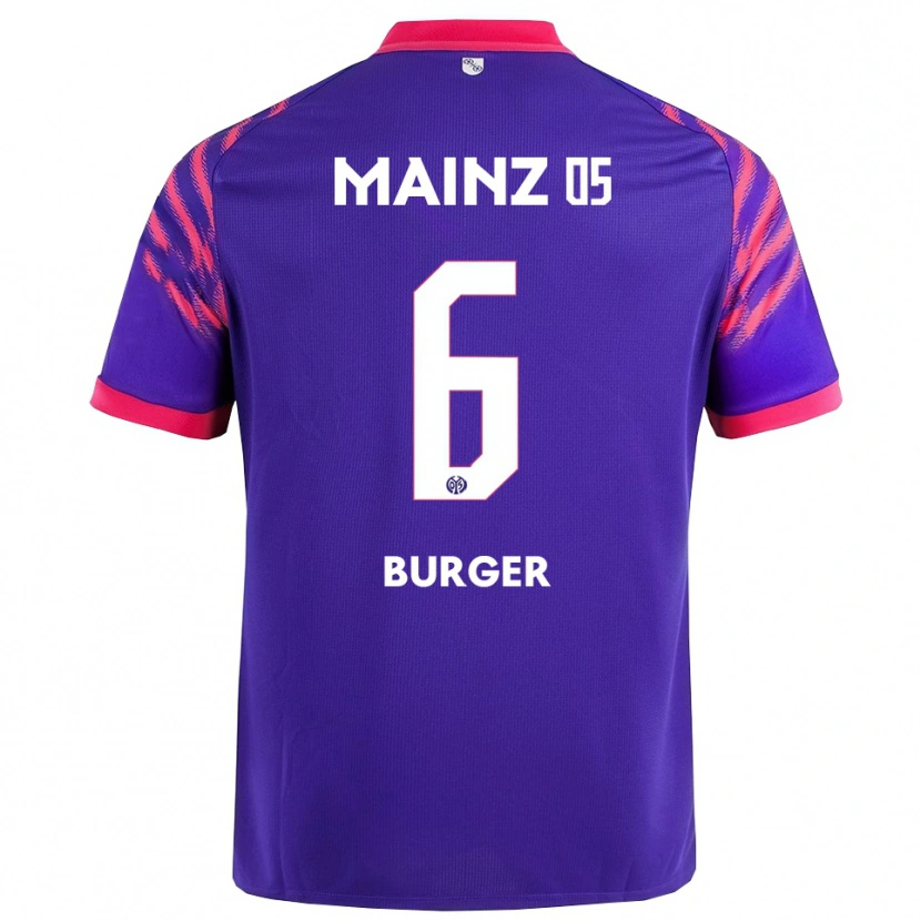 Danxen Kid Korbinian Burger #6 Navy Pink Away Jersey 2025/26 T-Shirt