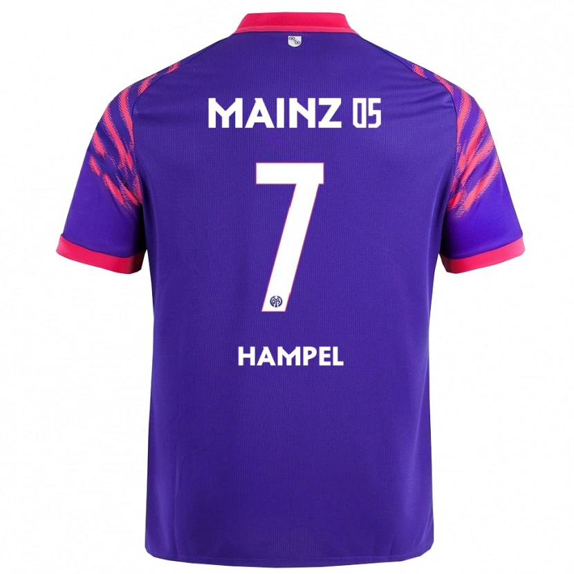 Danxen Kid Luca Hampel #7 Navy Pink Away Jersey 2025/26 T-Shirt