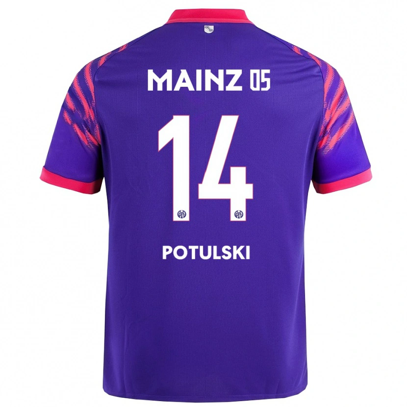 Danxen Kid Kacper Potulski #14 Navy Pink Away Jersey 2025/26 T-Shirt