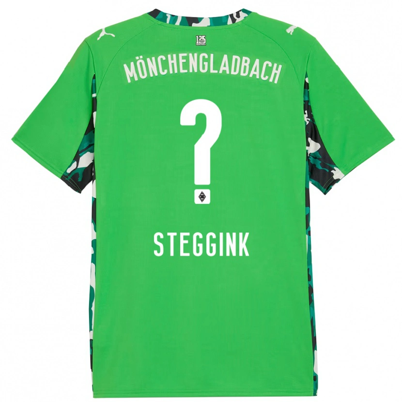 Danxen Kid Lennart Steggink #0 Green Black Away Jersey 2025/26 T-Shirt
