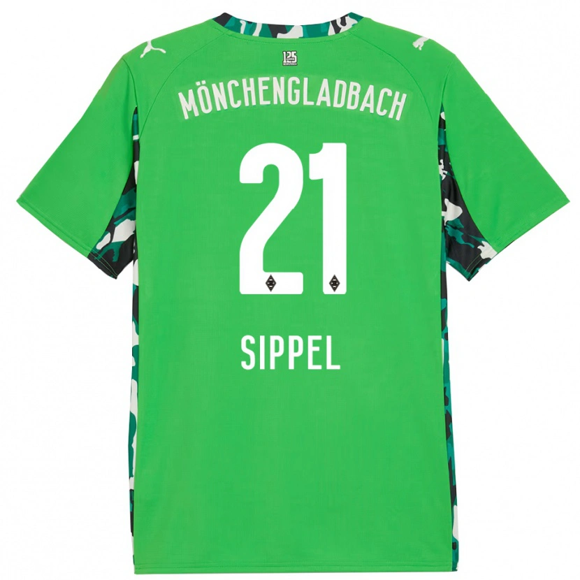Danxen Kid Tobias Sippel #21 Green Black Away Jersey 2025/26 T-Shirt