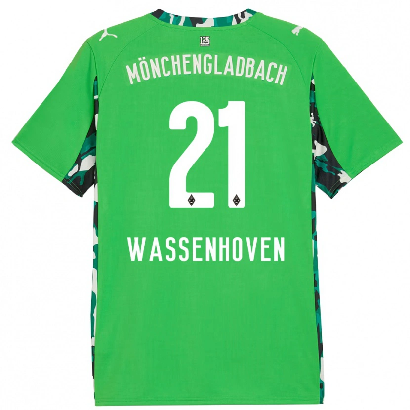 Danxen Kid Michelle Wassenhoven #21 Green Black Away Jersey 2025/26 T-Shirt
