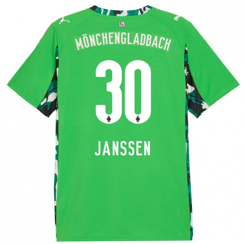 Danxen Kid Annalena Janssen #30 Green Black Away Jersey 2025/26 T-Shirt