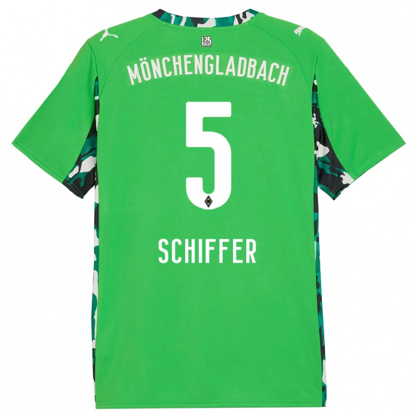 Danxen Kid Ben Schiffer #5 Green Black Away Jersey 2025/26 T-Shirt