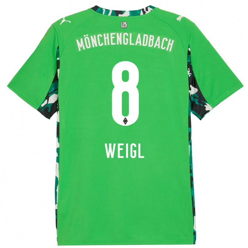 Danxen Kid Julian Weigl #8 Green Black Away Jersey 2025/26 T-Shirt