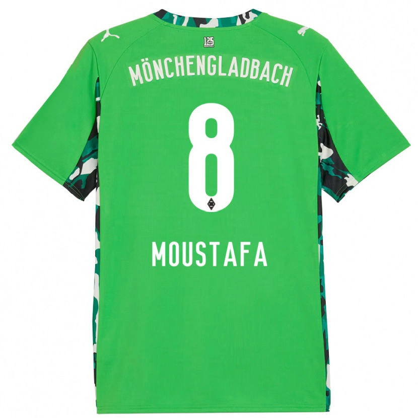 Danxen Kid Moustafa Ashraf Moustafa #8 Green Black Away Jersey 2025/26 T-Shirt