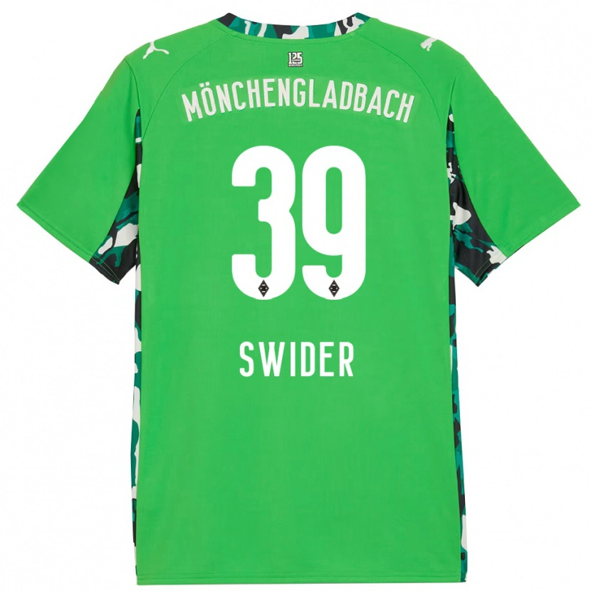 Danxen Kid Niklas Swider #39 Green Black Away Jersey 2025/26 T-Shirt