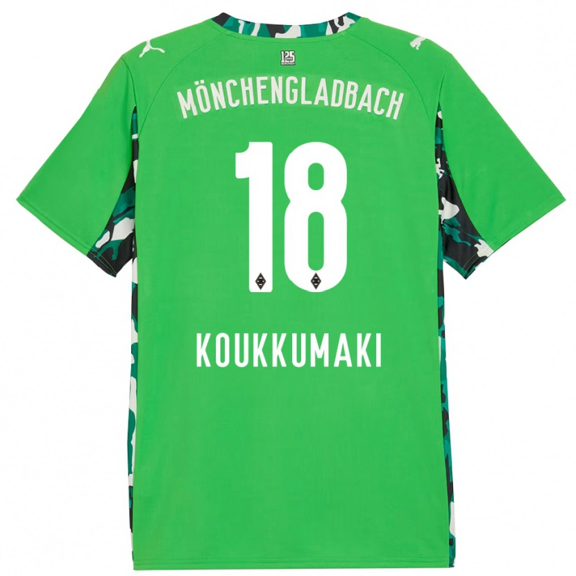 Danxen Kid Taavi Koukkumäki #18 Green Black Away Jersey 2025/26 T-Shirt