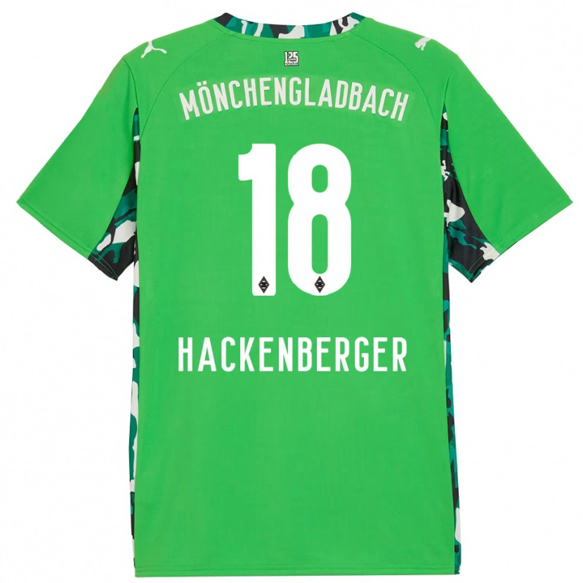 Danxen Kid Jessica Hackenberger #18 Green Black Away Jersey 2025/26 T-Shirt