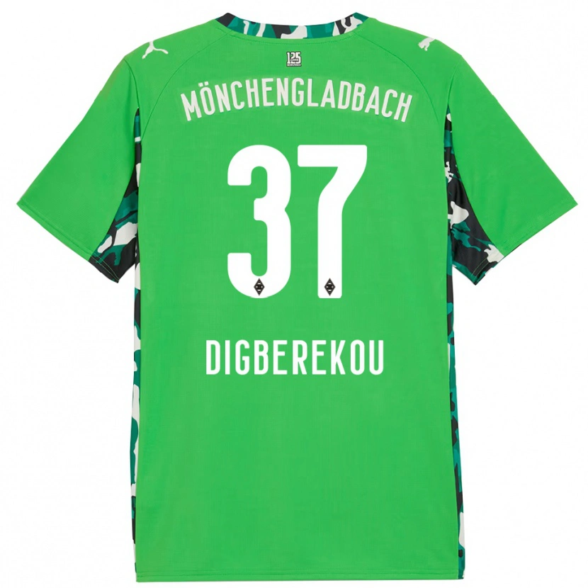 Danxen Kid Ibrahim Digberekou #37 Green Black Away Jersey 2025/26 T-Shirt