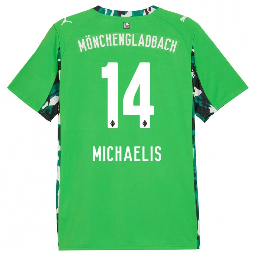 Danxen Kid Yannick Michaelis #14 Green Black Away Jersey 2025/26 T-Shirt