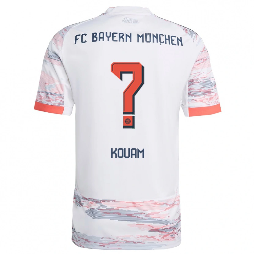 Danxen Kid Christian Kouam #0 White Gray Away Jersey 2025/26 T-Shirt
