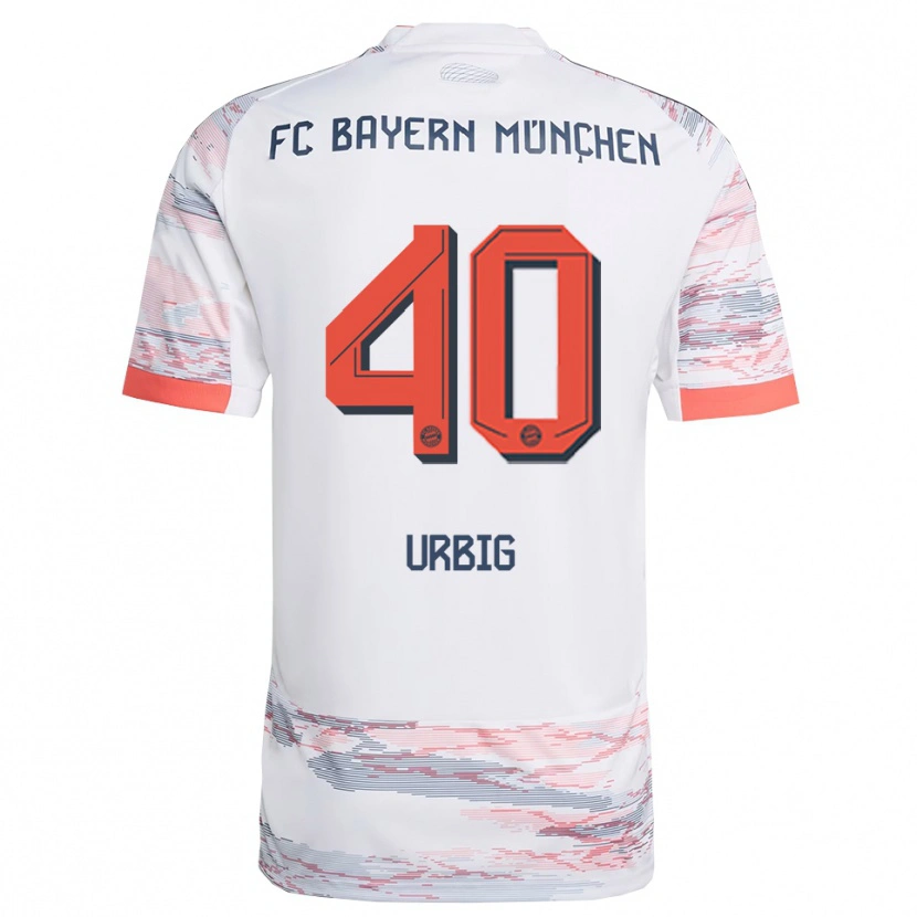 Danxen Kid Jonas Urbig #40 White Gray Away Jersey 2025/26 T-Shirt