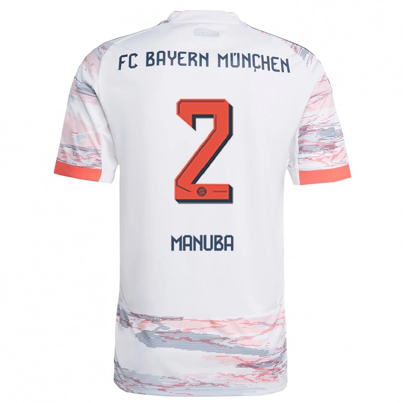 Danxen Kid Vincent Manuba #2 White Gray Away Jersey 2025/26 T-Shirt