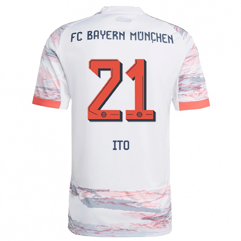 Danxen Kid Hiroki Ito #21 White Gray Away Jersey 2025/26 T-Shirt