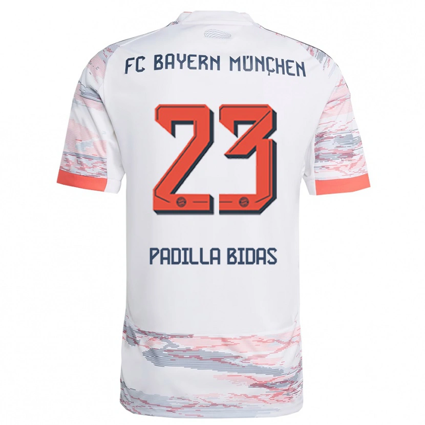 Danxen Kid Natalia Padilla Bidas #23 White Gray Away Jersey 2025/26 T-Shirt