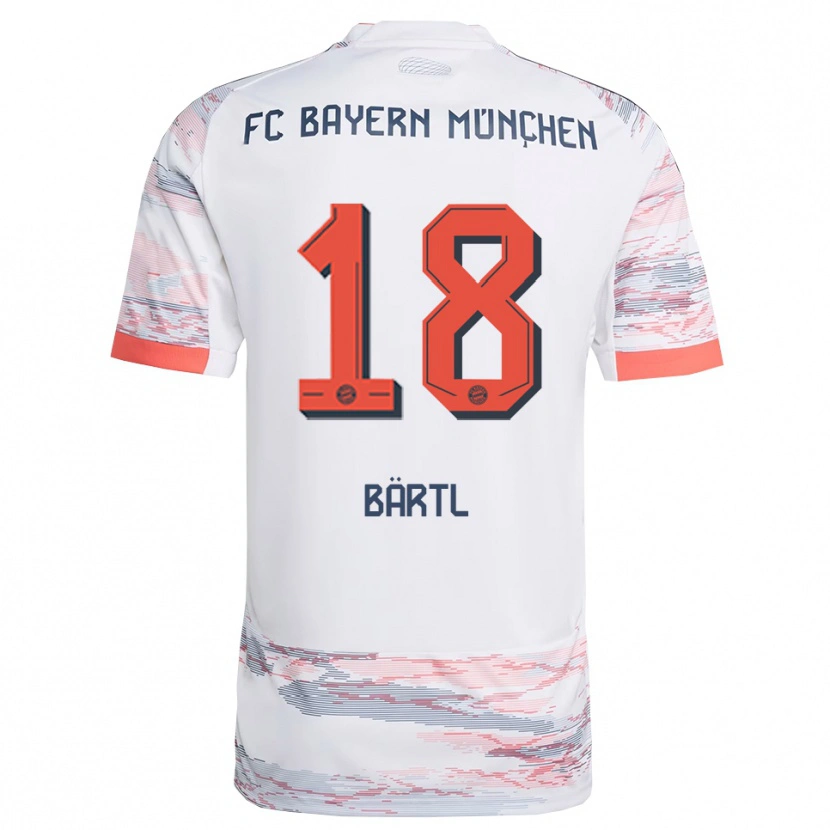 Danxen Kid Jannis Bärtl #18 White Gray Away Jersey 2025/26 T-Shirt