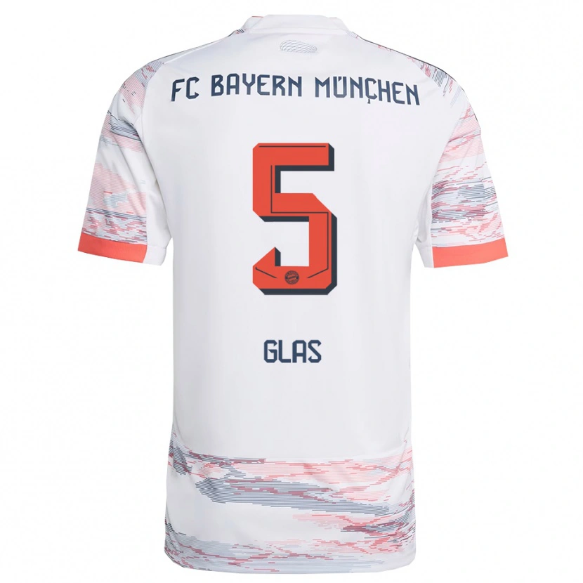 Danxen Kid Hanna Glas #5 White Gray Away Jersey 2025/26 T-Shirt
