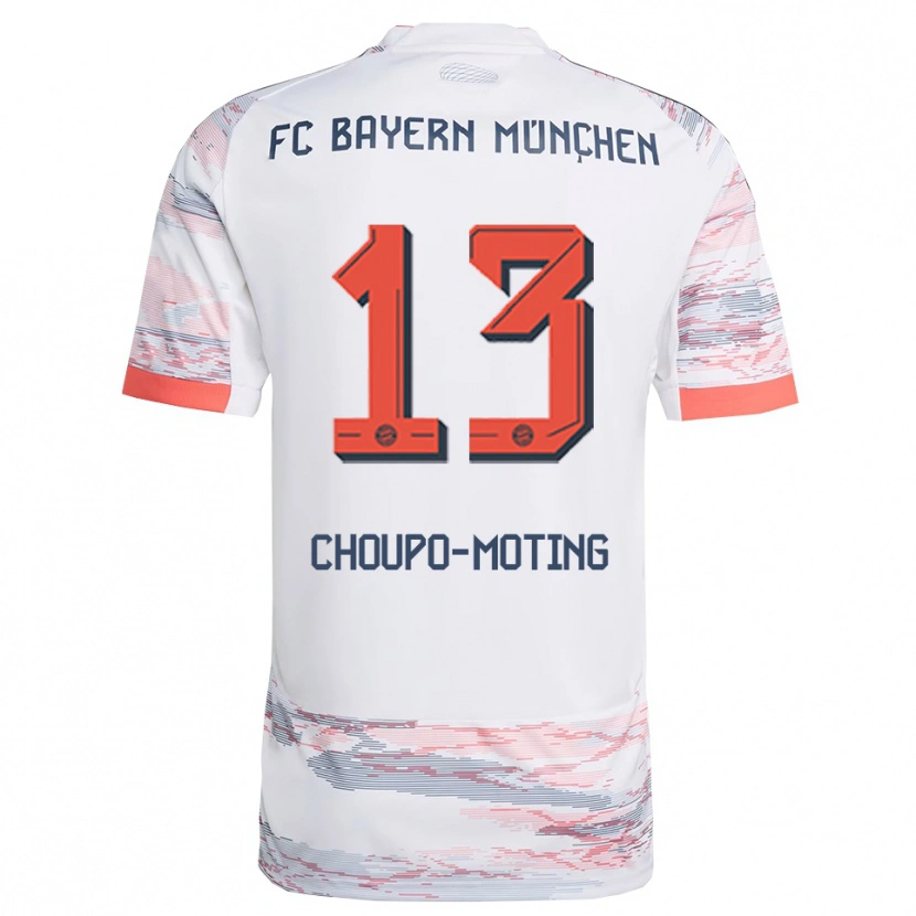 Danxen Kid Eric Maxim Choupo-Moting #13 White Gray Away Jersey 2025/26 T-Shirt