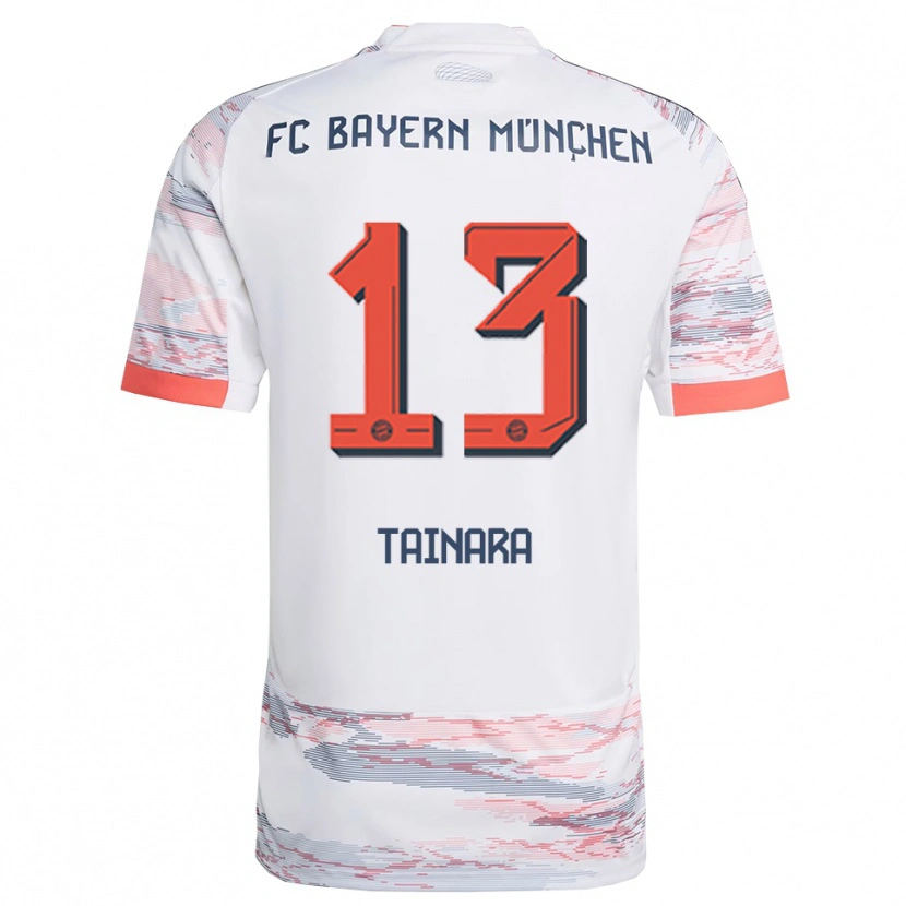 Danxen Kid Tainara #13 White Gray Away Jersey 2025/26 T-Shirt