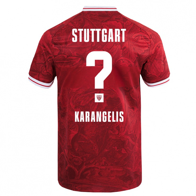 Danxen Kid Konstantinos Karangelis #0 Red Black Away Jersey 2025/26 T-Shirt
