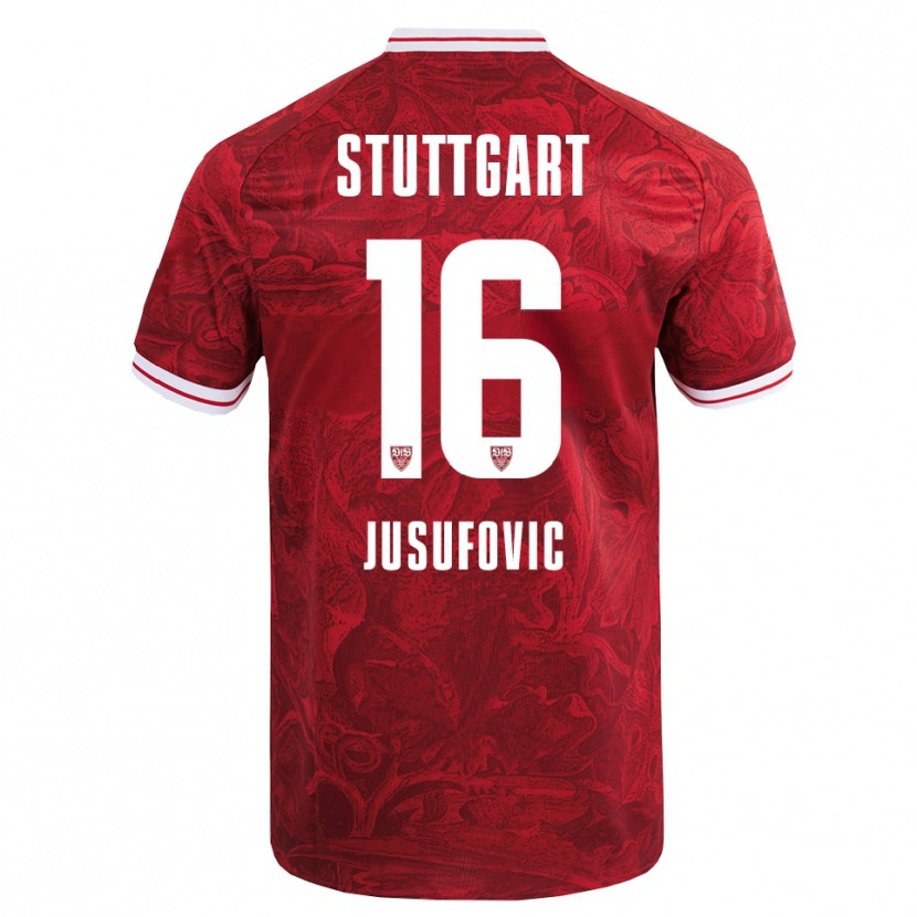 Danxen Kid Farah Jusufović #16 Red Black Away Jersey 2025/26 T-Shirt