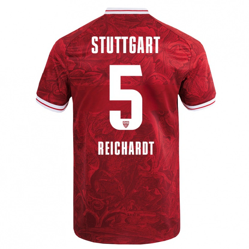 Danxen Kid Jona Reichardt #5 Red Black Away Jersey 2025/26 T-Shirt