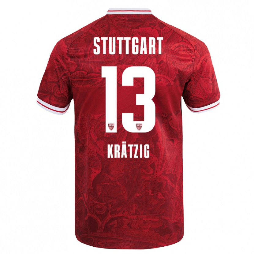 Danxen Kid Frans Krätzig #13 Red Black Away Jersey 2025/26 T-Shirt