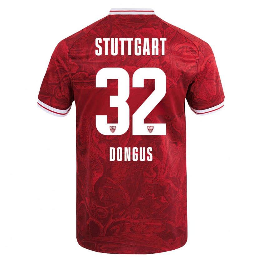 Danxen Kid Tamar Dongus #32 Red Black Away Jersey 2025/26 T-Shirt