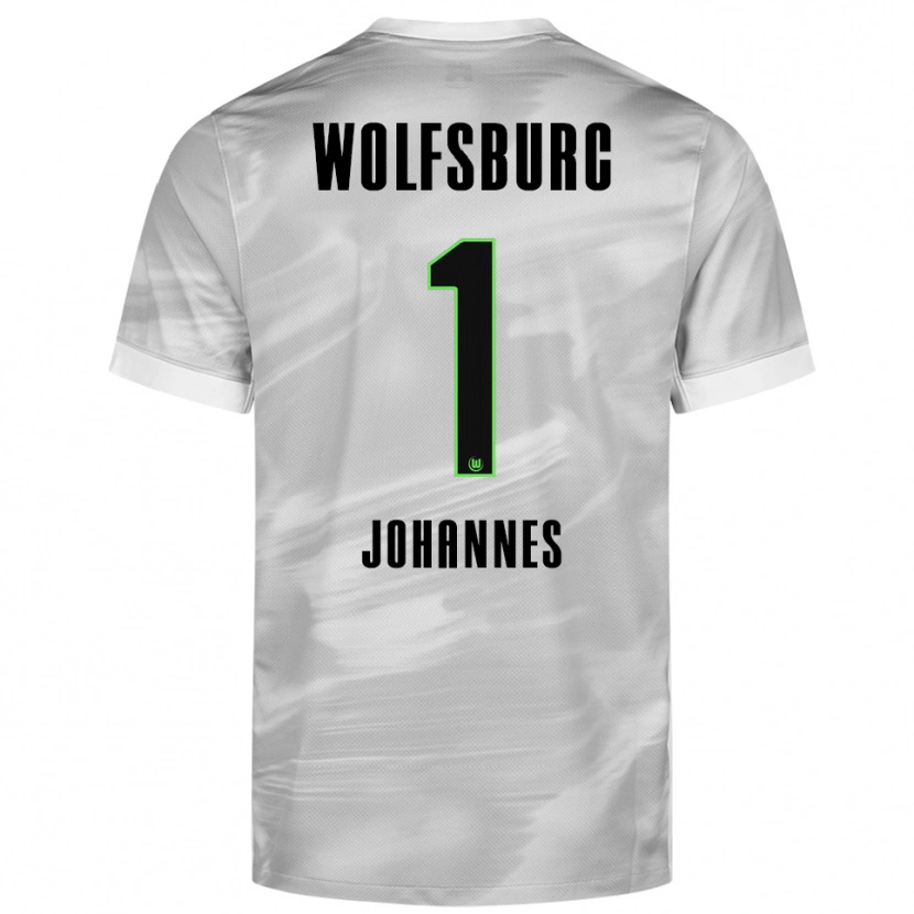 Danxen Kid Stina Johannes #1 Gray White Away Jersey 2025/26 T-Shirt