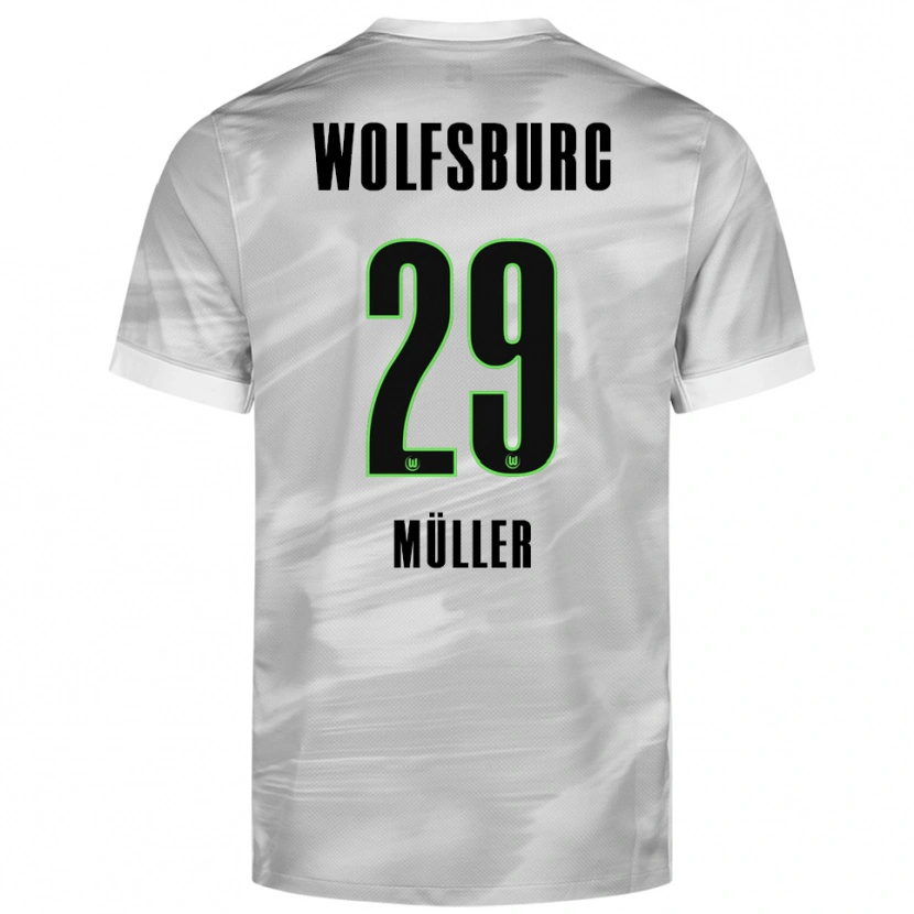 Danxen Kid Marius Müller #29 Gray White Away Jersey 2025/26 T-Shirt