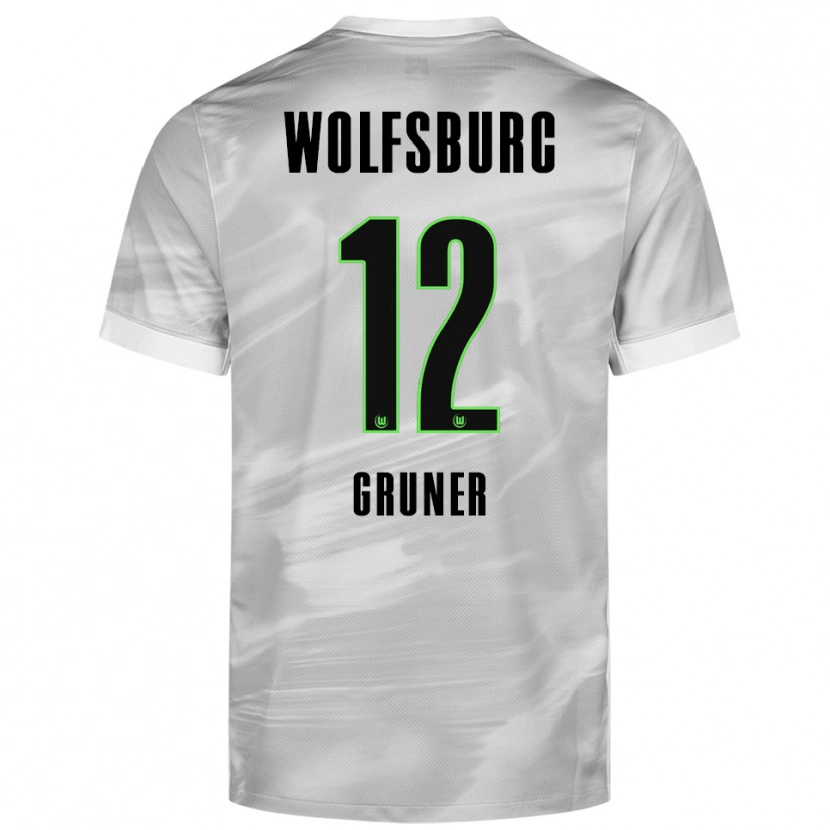 Danxen Kid Paul Gruner #12 Gray White Away Jersey 2025/26 T-Shirt