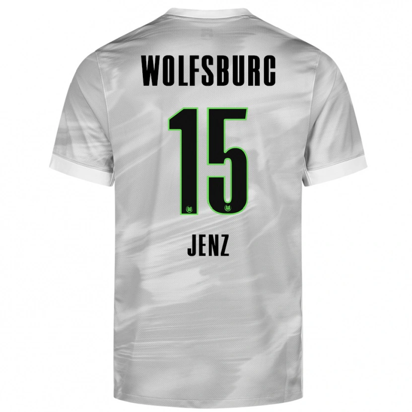 Danxen Kid Moritz Jenz #15 Gray White Away Jersey 2025/26 T-Shirt