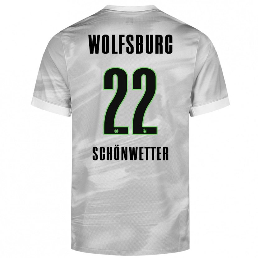 Danxen Kid Christina Schönwetter #22 Gray White Away Jersey 2025/26 T-Shirt
