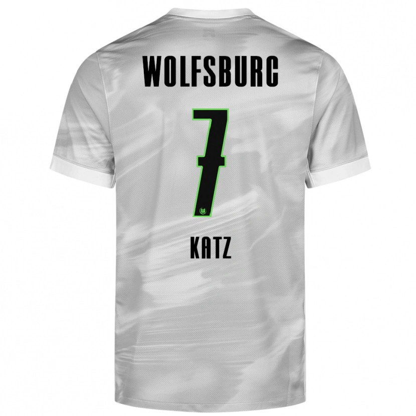 Danxen Kid Bruno Katz #7 Gray White Away Jersey 2025/26 T-Shirt