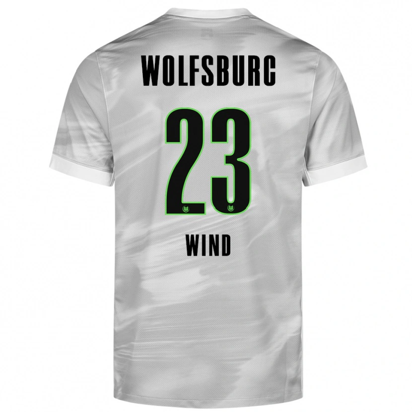 Danxen Kid Jonas Wind #23 Gray White Away Jersey 2025/26 T-Shirt