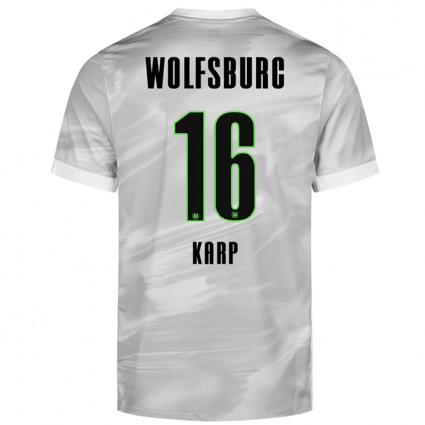 Danxen Kid Maurice Karp #16 Gray White Away Jersey 2025/26 T-Shirt