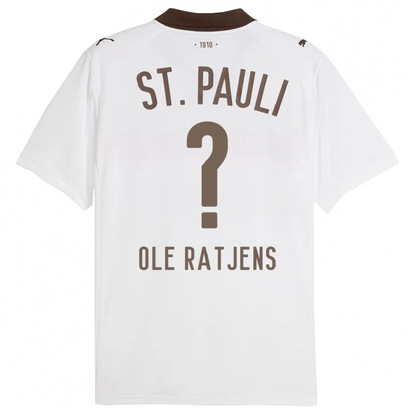 Danxen Kid Sven Ole Ratjens #0 White Red Away Jersey 2025/26 T-Shirt