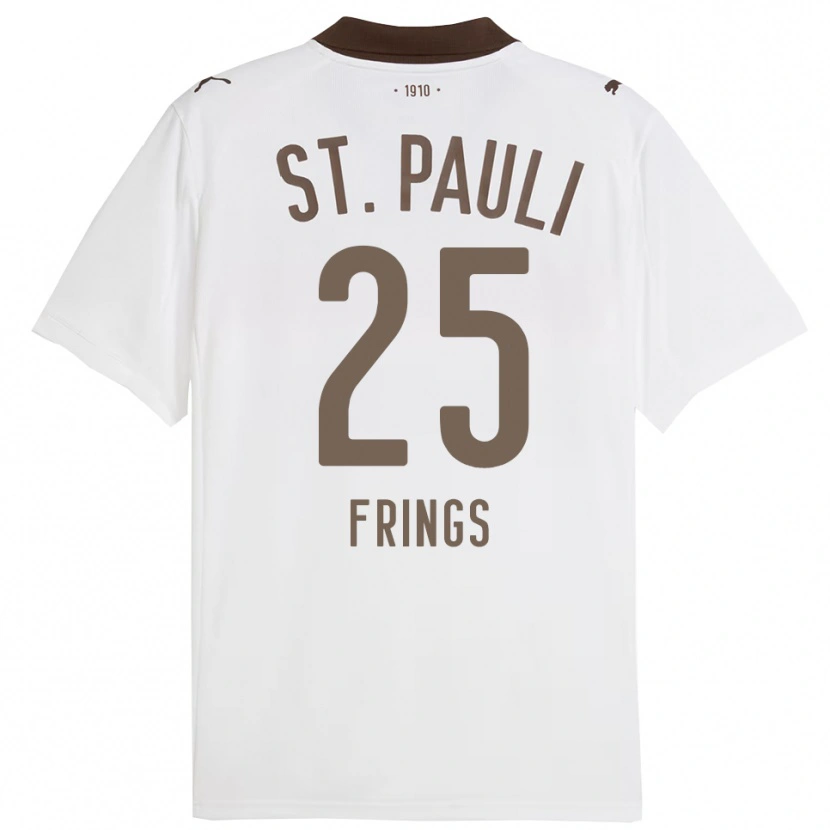 Danxen Kid Emma Frings #25 White Red Away Jersey 2025/26 T-Shirt