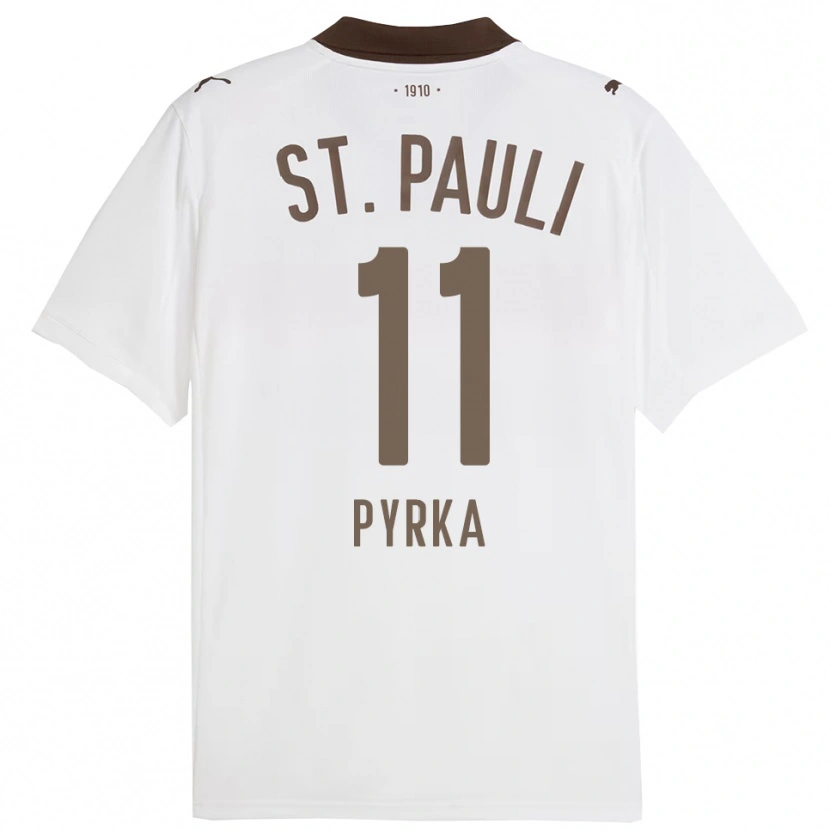 Danxen Kid Arkadiusz Pyrka #11 White Red Away Jersey 2025/26 T-Shirt