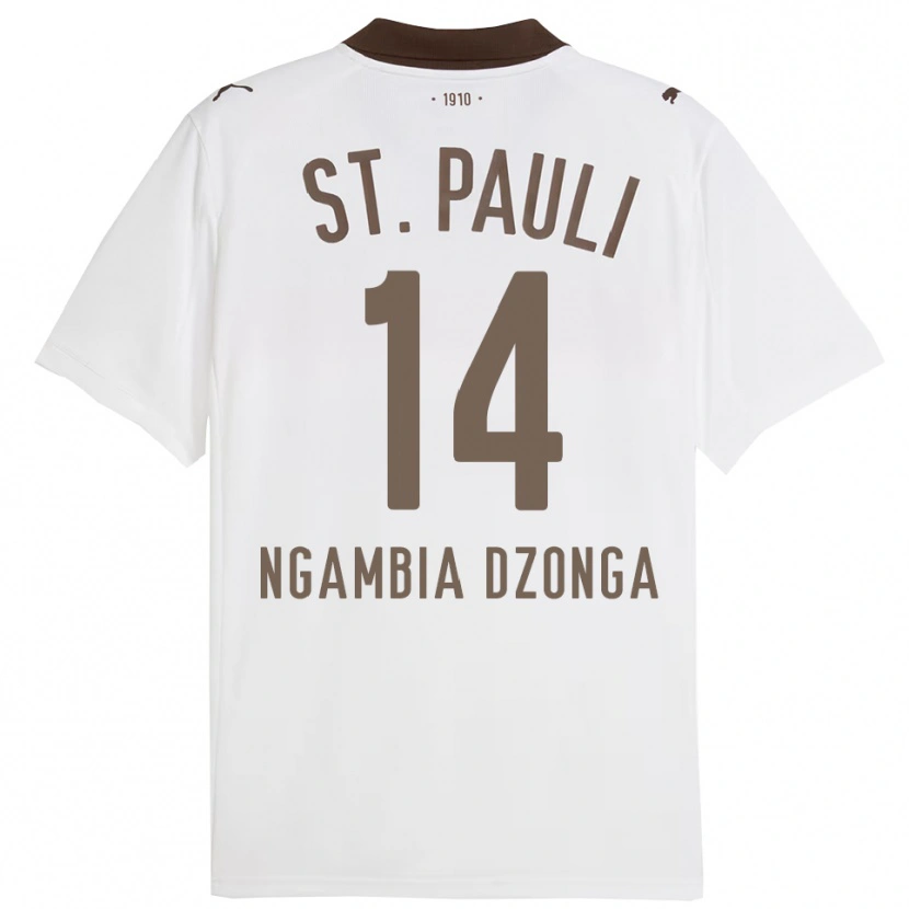 Danxen Kid Sisco Ngambia Dzonga #14 White Red Away Jersey 2025/26 T-Shirt