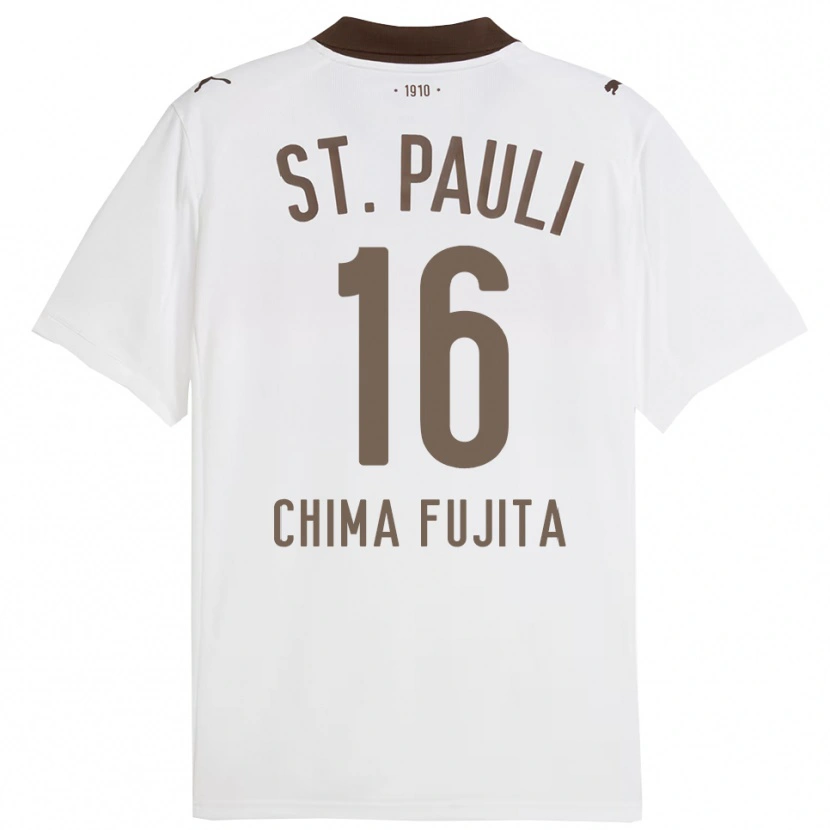 Danxen Kid Joel Chima Fujita #16 White Red Away Jersey 2025/26 T-Shirt