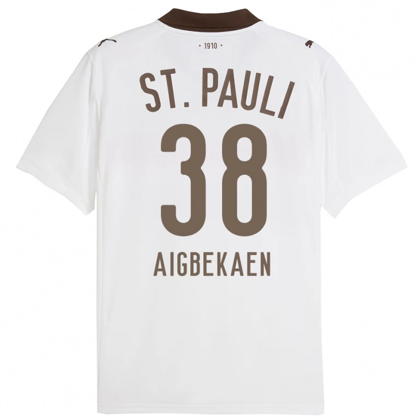 Danxen Kid Romeo Aigbekaen #38 White Red Away Jersey 2025/26 T-Shirt