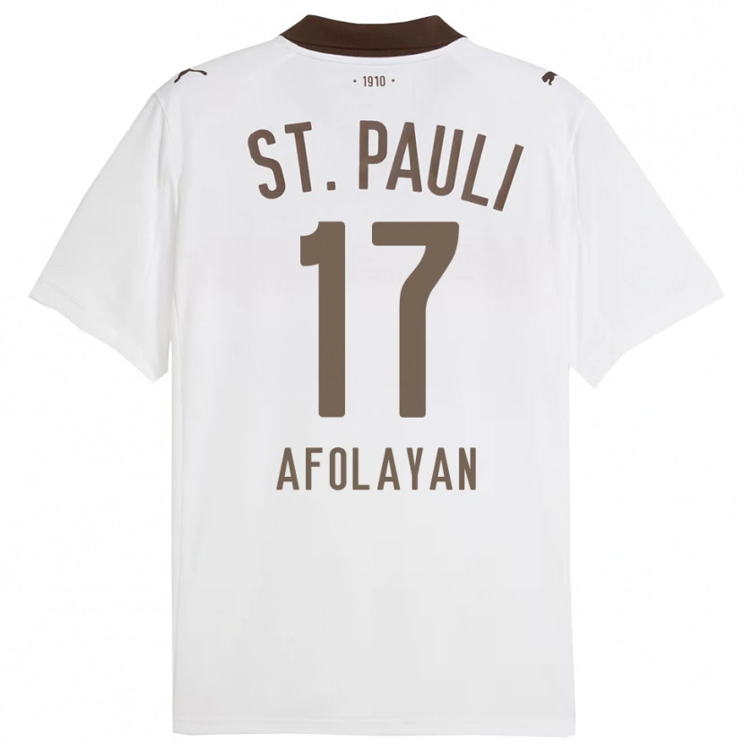 Danxen Kid Oladapo Afolayan #17 White Red Away Jersey 2025/26 T-Shirt
