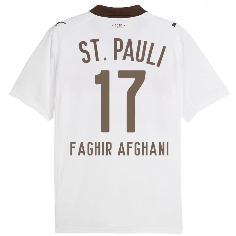 Danxen Kid Younan Faghir Afghani #17 White Red Away Jersey 2025/26 T-Shirt
