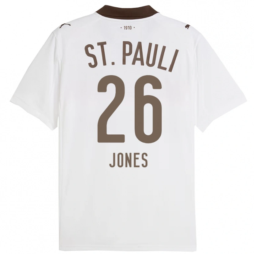 Danxen Kid Ricky-Jade Jones #26 White Red Away Jersey 2025/26 T-Shirt