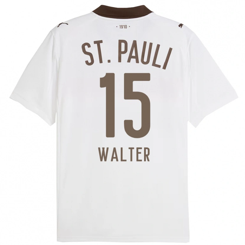 Danxen Kid Marcel Walter #15 White Red Away Jersey 2025/26 T-Shirt