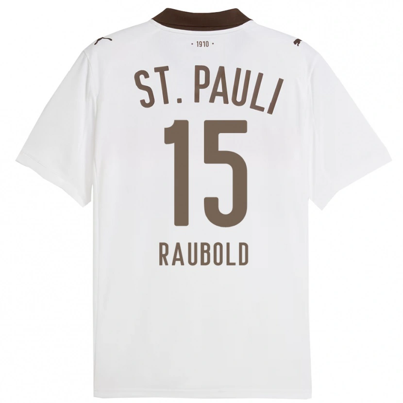 Danxen Kid Jannis Raubold #15 White Red Away Jersey 2025/26 T-Shirt